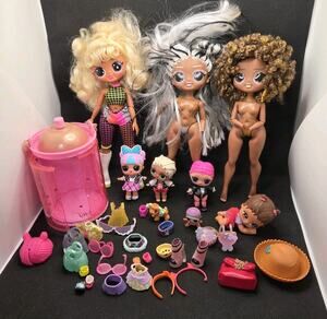 LOL Surprise OMG Dolls & Lil Sisters Lot w/ Accessories Clothes Case MGA & More